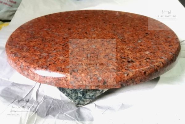 মার্বেল পাথর এর রুটি বানানো পিড়ি লাল - Image 3