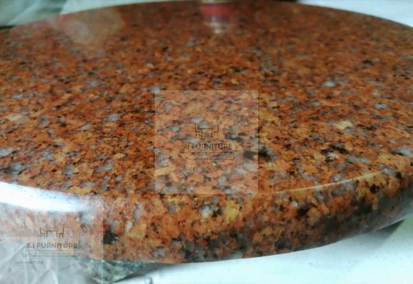 মার্বেল পাথর এর রুটি বানানো পিড়ি লাল - Image 2