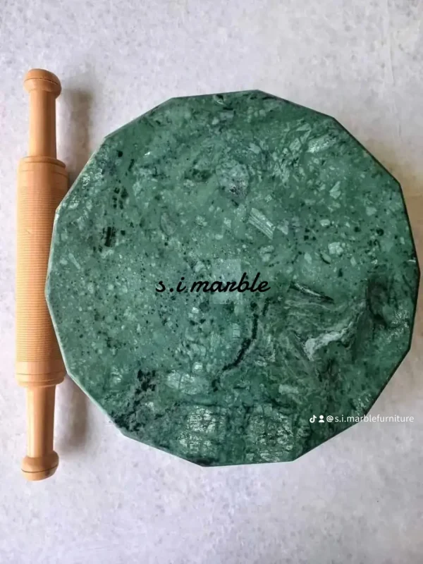 মার্বেল পাথর এর রুটি বানানো পিড়ি গ্রিন কালার