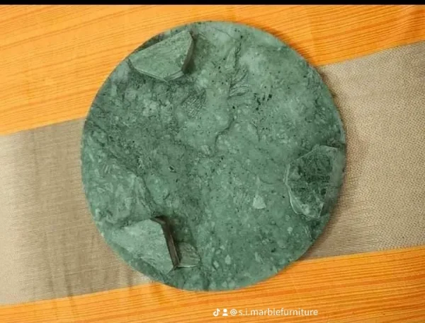 মার্বেল পাথর এর রুটি বানানো পিড়ি গ্রিন কালার - Image 3