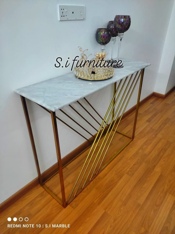 Consol Table with marble top - Image 2
